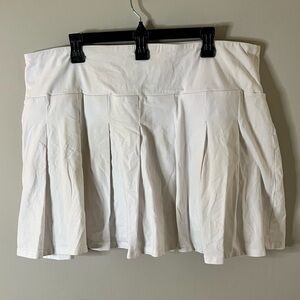 Ultra Flirt White Pleated Skater Mini Skirt size 3X